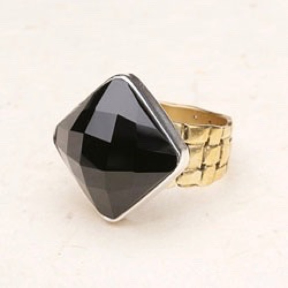 Sara Blaine Monaco Onyx Ring Size 6